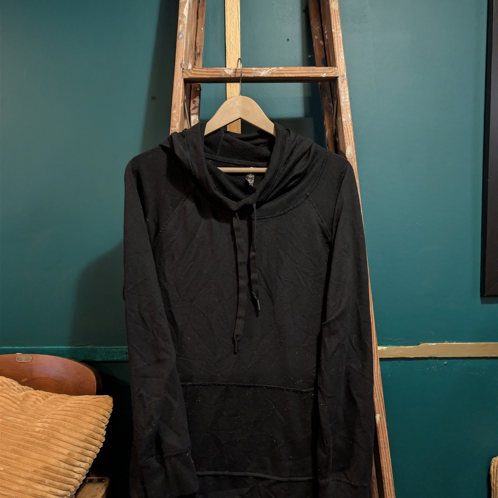 90 Degree By Reflex Black Fleece Hoodie